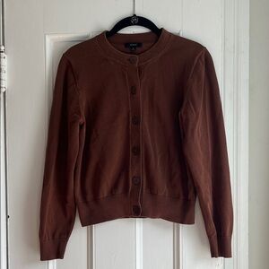 J. Crew Brown Button-Up Cardigan
